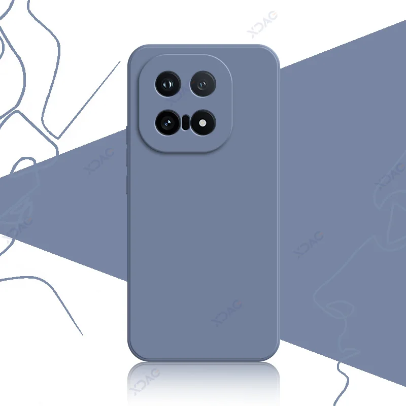 Chic Fashion Cover: Soft Square Liquid Silicone Case with Camera Protection