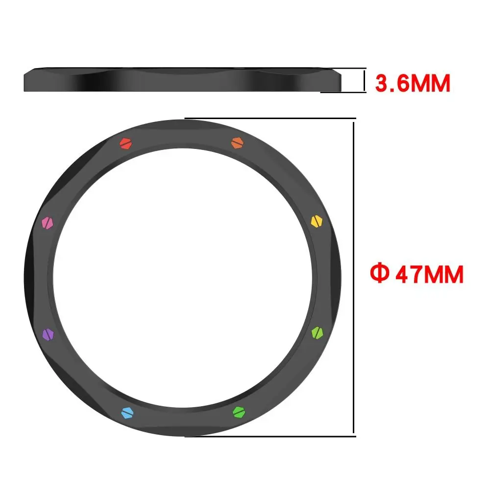 Stainless Steel Decorative Watch Bezel Ring with Anti-Scratch Protector