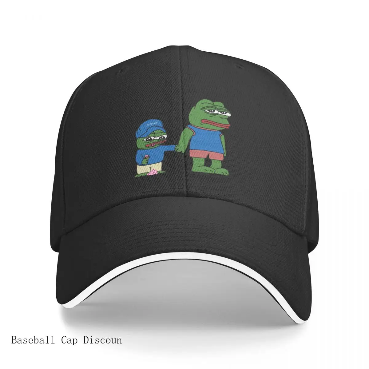 

PepeTheFrog and Pepe The Helper Brother Apu Apustaja with ice cream holding hands HD HIGH QUALITY Baseball Cap BEST