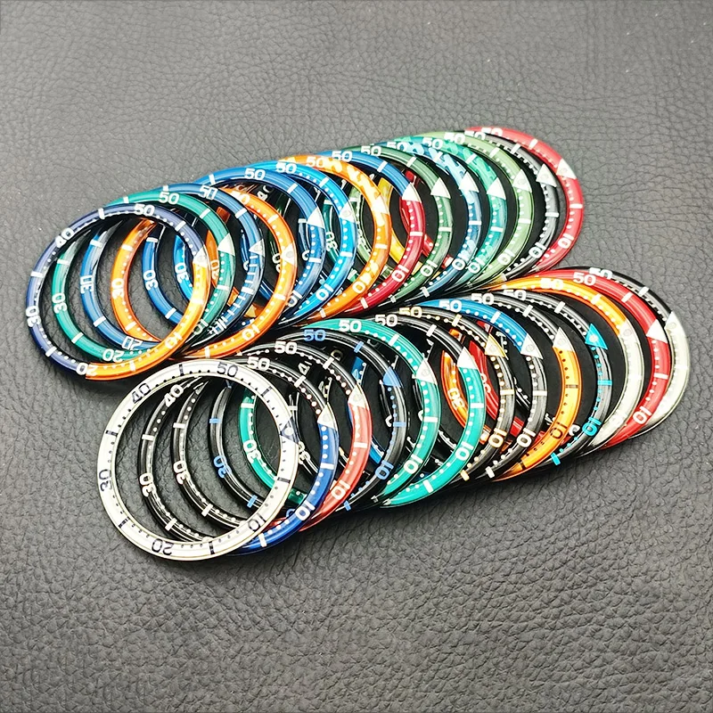 Inserto Per Lunetta In Alluminio In Resina Da 39Mm Adatto A Seiko Skx6105 Turtle Abalone Captain Willard Watch Case Nh36 Nh35 Movement Men Watch Parts