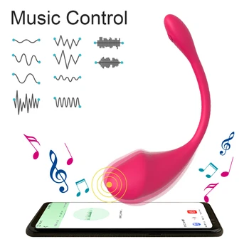 2022 Bluetooths Female Dildo Vibrator for Women Wireless APP Remote Control Sex Toys Wearable Vibrating Love Egg for Couples 3