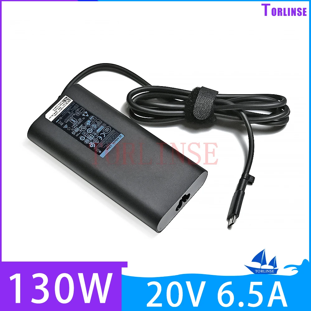 

Torlinse Custom 130W Usb-C Type-C 20v 6.5A Laptop Charger For Dell XPS 15 9570 9575 DA130PM170 HA130PM170 AC Power Supply