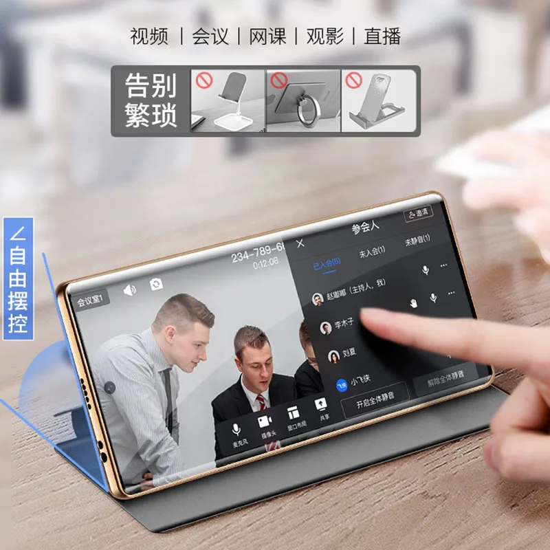 Wobiloo 럭셔리 진짜 가죽 자석 걸쇠 전화 케이스, 화웨이 Pura70 프로 플러스 울트라 킥스탠드 홀스터 보호 펀다 커버