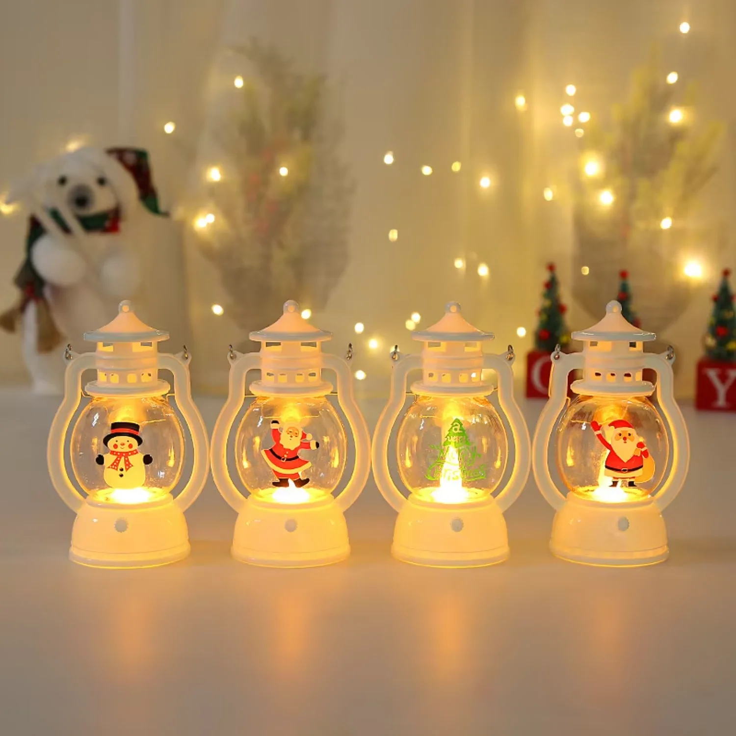 LED Christmas Decorations Lights Wind lamp Santa Claus Snowman Led Light For Merry Christmas Lights Gift Christmas Ornament
