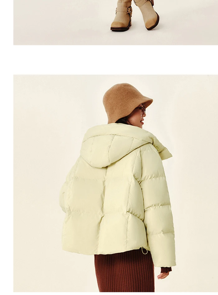 Down Jacket Women Loose Hooded New Winter Waterproof and Windproof Outerwear