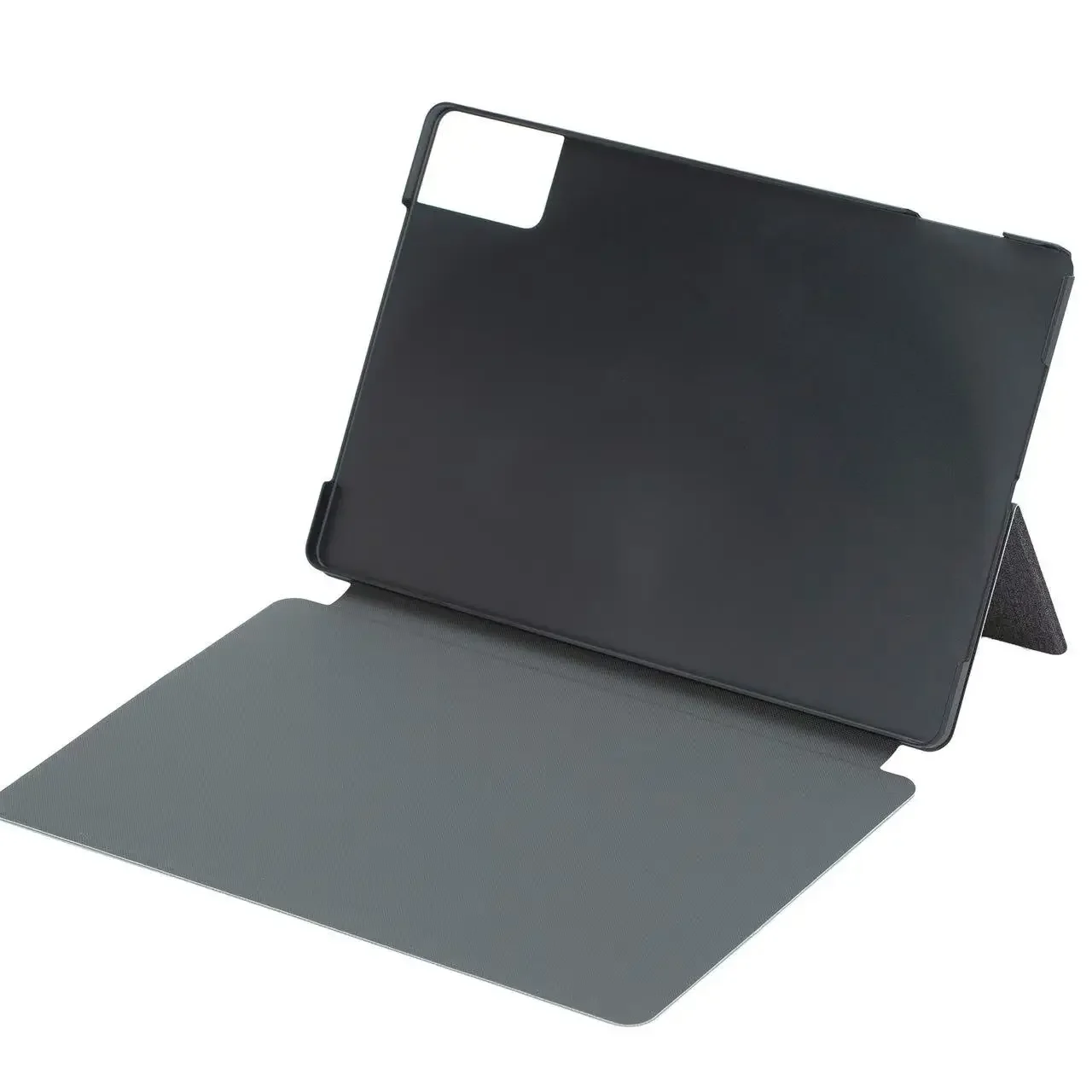 Slim Folding Stand Cover for 14 Tablet with Flip Book Design and Hard Back