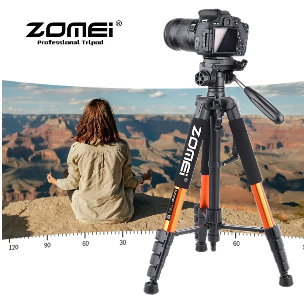 조메이 187cm 알루미늄 합금 삼각대, 360 ° 파노라마 휴대용 카메라 스탠드 (DSLR 캐논 니콘 스마트폰 사진 촬영용)