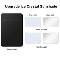 Sun Shades For Tesla Model 3+ Highland 2024 Model Y 2023 Ice Cloth Buckle Sun Pare Glass Front Rear Sunroof Skylight Accessories 2