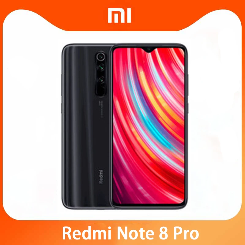 Original Phone Xiaomi Redmi Note 8 Pro Smartphone 6GB RAM 128GB ROM Android Cellphone Global ROM version Mobil Phone refurbished samsung