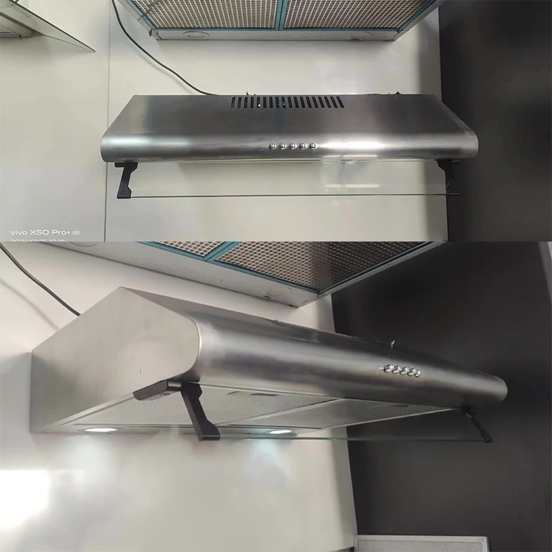 Under Cabinet Range Hood 600MM Vent Hood for Kitchen with 3 Speed Exhaust Fan, Ducted and Ductless Convertible Stainless Steel 5