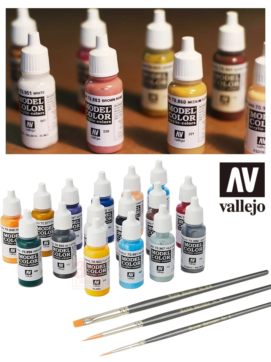  Vallejo White Model Color 1 Paint, 17ml : Arts, Crafts & Sewing