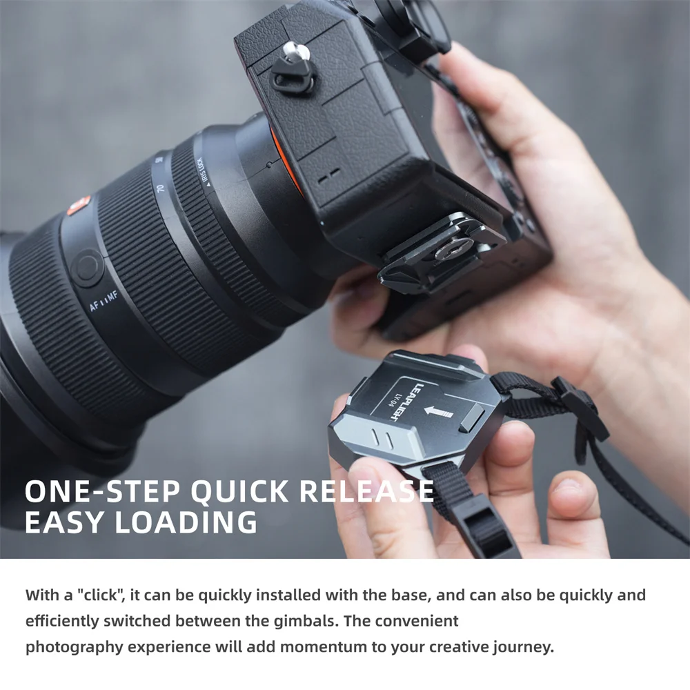 LEAPLIGHT DSLR Camera Base Adapter Quick Release System Camera Strap Mount For Sony Canon Fuji Nikon PD