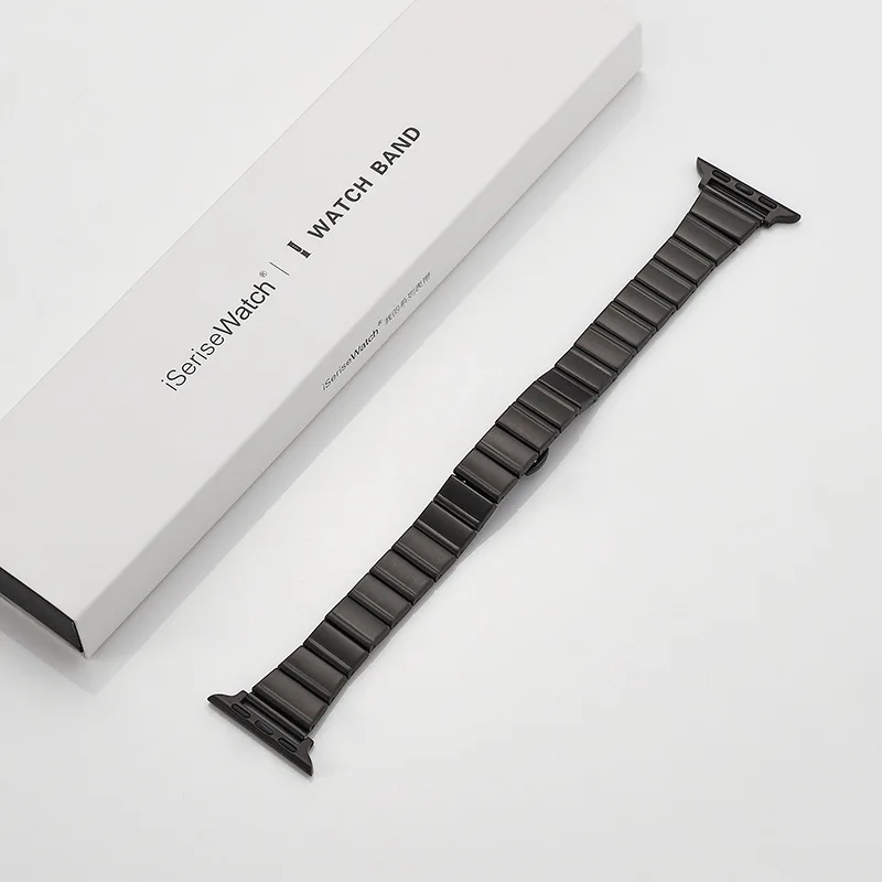 Elegant Stainless Steel Metal Strap for Apple Watch - Women's Edition