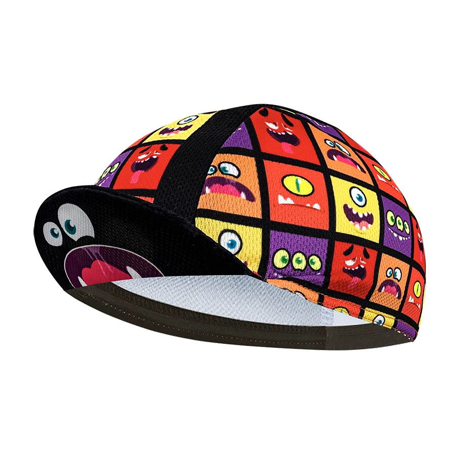 Cycling Cap Polyester Sweat Absorption Unisex Pop Graffiti