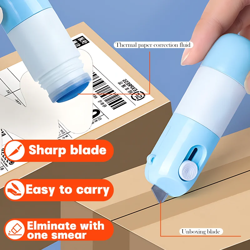 Thermal Paper Correction Fluid Address Blocker Eraser