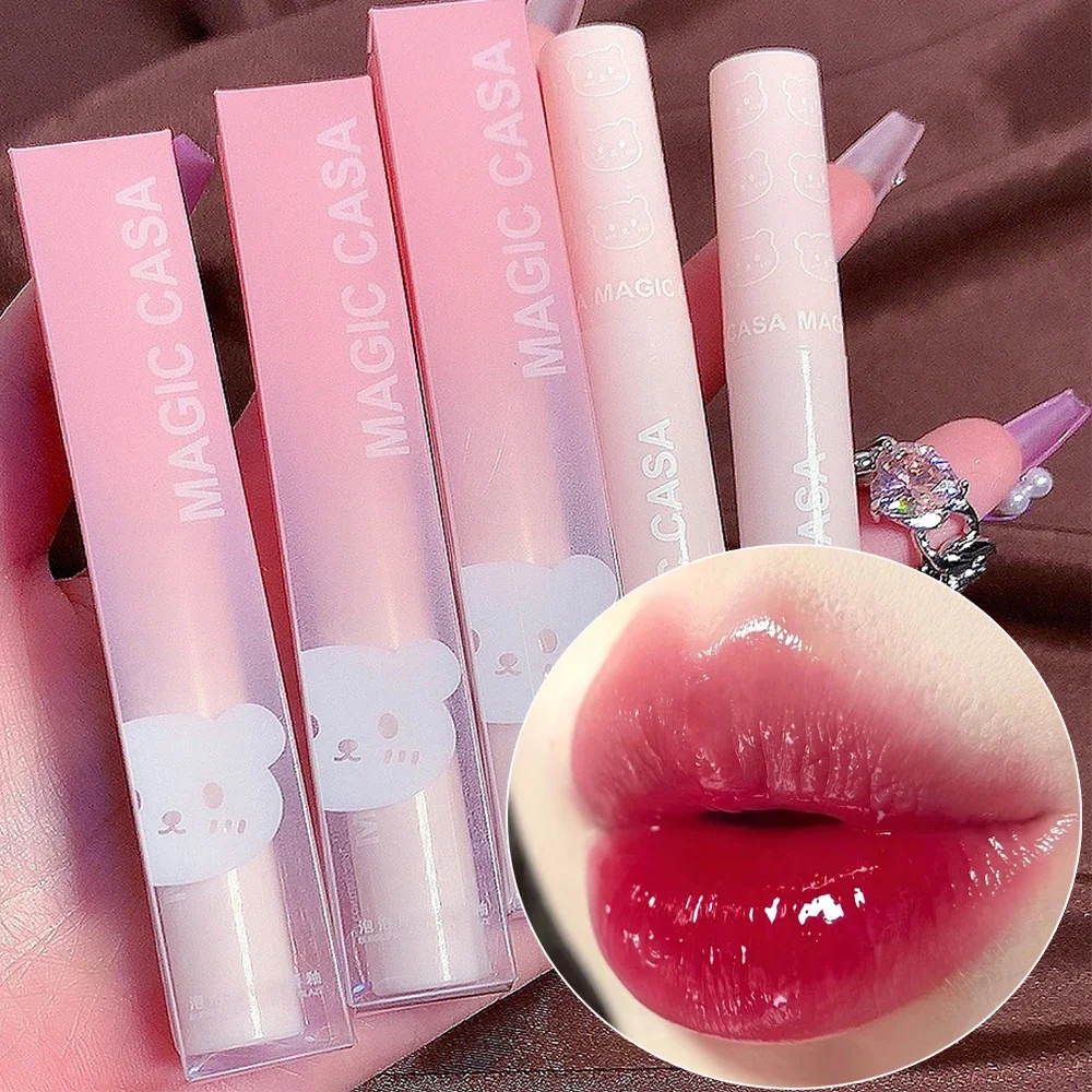 Specchio Lip Gloss Idratante Rossetto Liquido Tazza Antiaderente Impermeabile Donne Sexy Lip Tint Lip Glaze Cosmetici Trucco Coreano