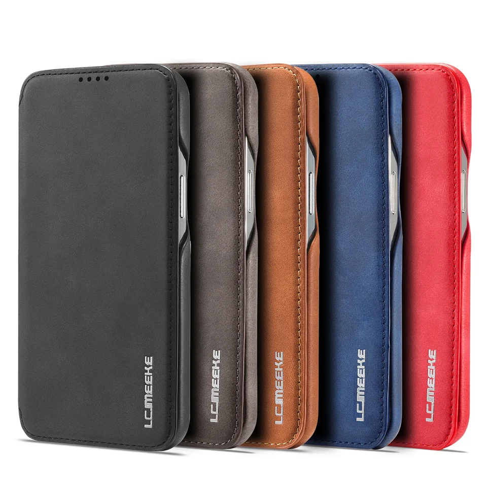 PU Leather Wallet Phone Case For iPhone 16E 16 Pro Max 15 Plus 14 13 12 Flip Cover Protective Magnetic With Picture Frame - 202192403