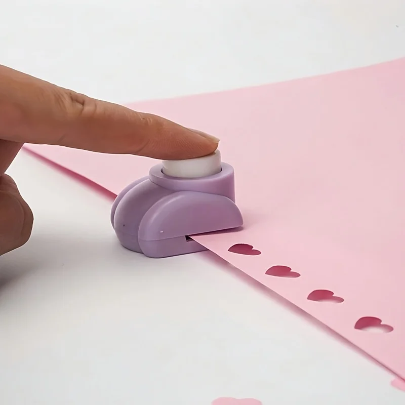 1개 하트 모양 종이 펀치 - DIY 스크랩북킹, 카드 제작, 저널링 및 공예용 스테인리스 펀치 | 수공예품