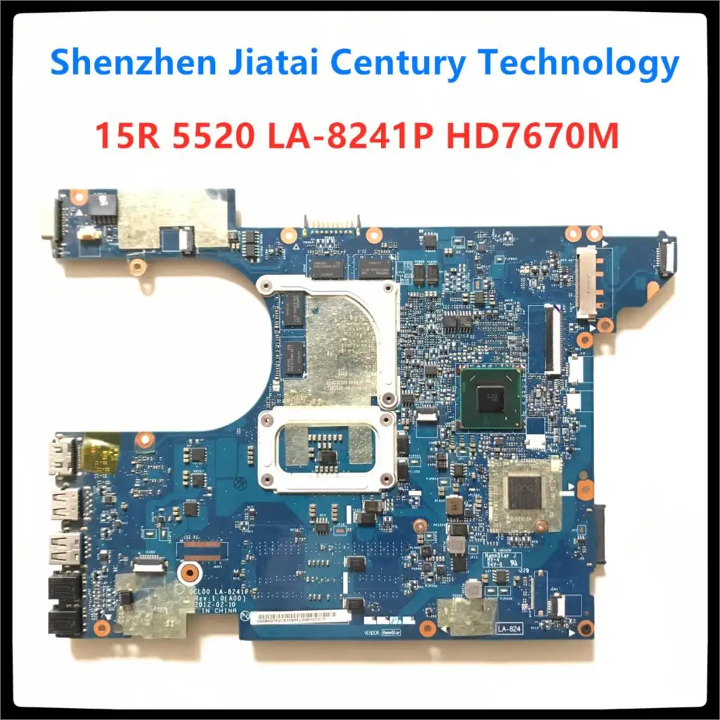 Материнская плата для ноутбука dell Inspiron 15R 5520 7520 QCL00 LA-8241P материнская плата 06D5DG 6D5DG HD7670M Материнская плата DELL 5520
