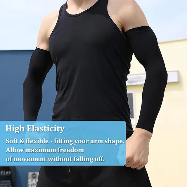3 Pairs Unisex Sun Protection Arm Sleeves Breathable Cooling Arm Covers For Outdoor Activities Cycling Running Mountaineering 5