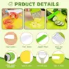 13 Pcs Montessori Kitchen Tools for Toddlers-Kids Cooking Sets Safe for Real Cooking Toddler Crinkle Cutter Kids Cutting Board 2