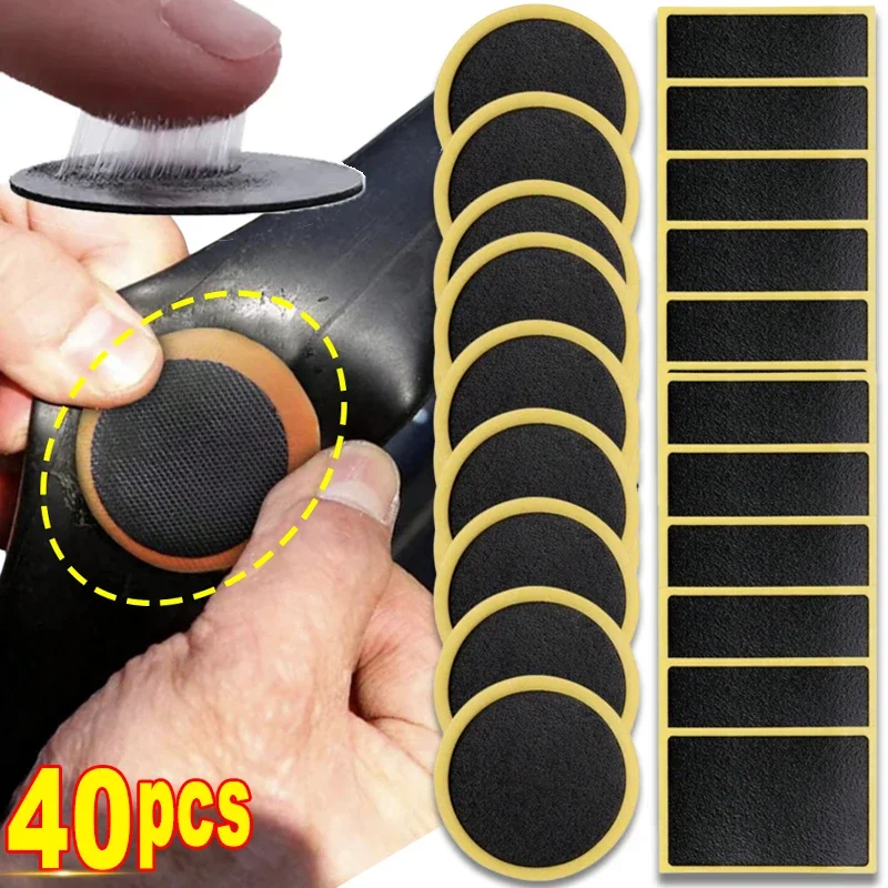 Bicycle Tire Repair Patch Glue-Free Adhesive Quick Repairing Tyre Protection Patch for Mountain Road Bike Inner Tyre Repair Pads