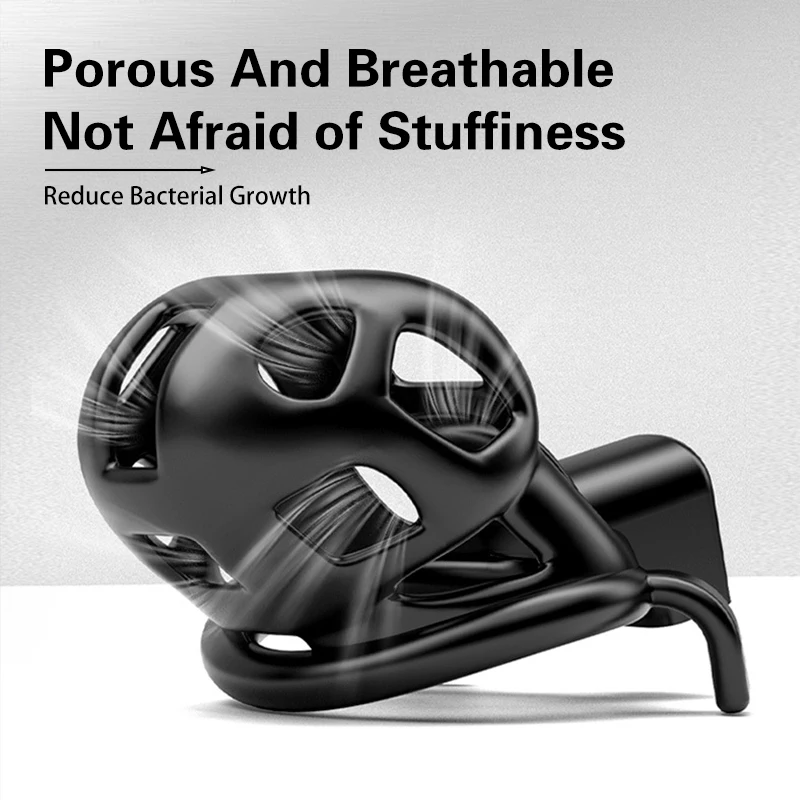 Resin Anti-Cheating Cock Cage Chastity Lock for Men BDSM Sissy, Adjustable Penis Restriction Device Adult Sex Toys Chastity Belt