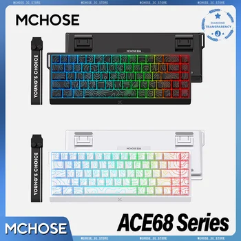 MCHOSE Ace 68 Hall Effect Magnetic Switch Gaming Keyboard Topographic Keycaps Customized TTC Uranus Magnetic Switch eSports 1