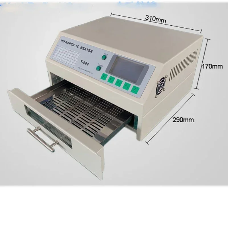 Small Reflow Soldering T962 Series Desktop Intelligent Infrared T962A962C Drawer Furnace BGA Chip Welding Machine 5