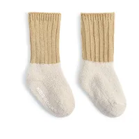 Autumn Winter Unisex Kids Baby Socks Infant Patchwork Non-slip Tube Socks High Quality Thick Warm Fleece Newborn Baby Stockings 3