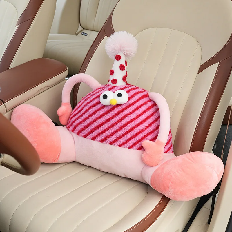 자동차 헤드레스트 목 베개 귀여운 자동차 허리 쿠션 자동차 액세서리 현대 벨로스터 기아 스팅어 닛산 쥬크 요추 쿠션