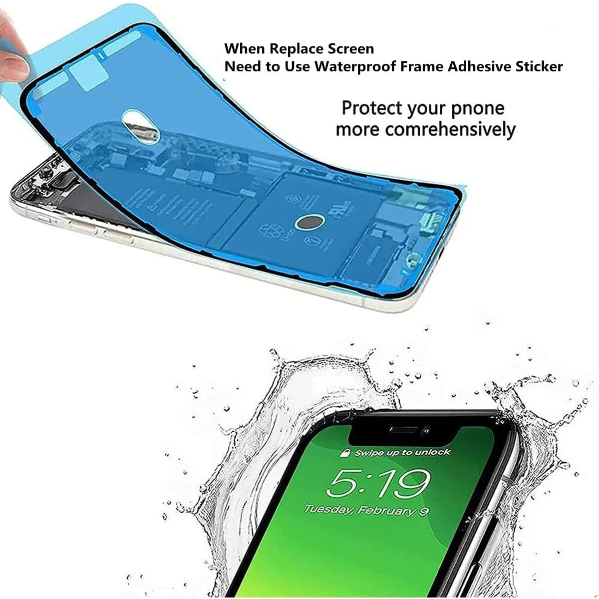 Waterproof Stickers 10pcs Waterproof Sticker for iPhone 11 12 13 etc.