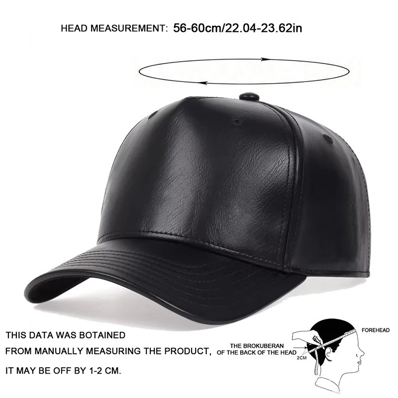 Unisex Einfarbige Leichte Leder-Baseballkappen Frühling Herbst Outdoor Sonnenschutz Hut Verstellbare Lässige Trucker-Mützen – Detail 7