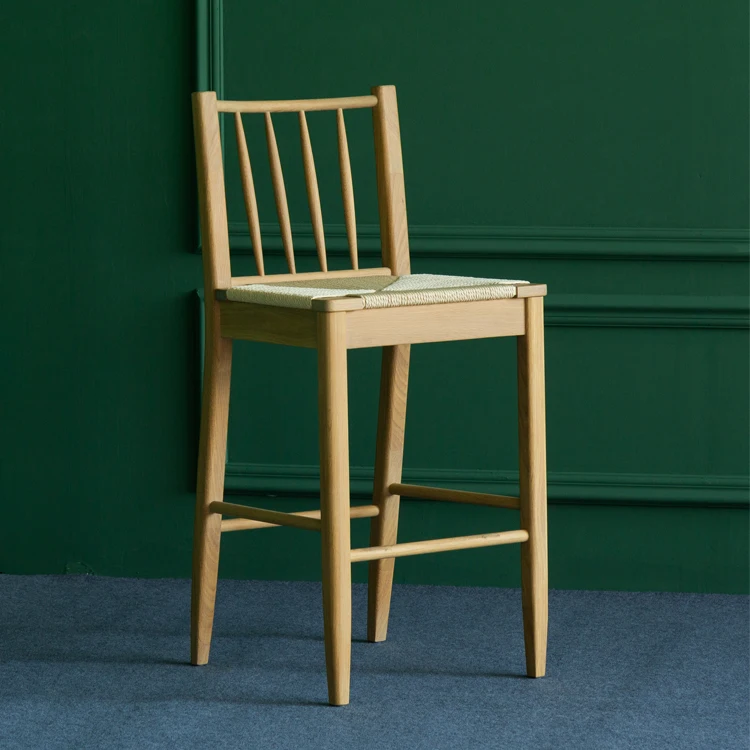 

Барные стулья из ротанга, высокие деревянные ножки и барные стулья ручной работы из ротанга, антикварные барный стул из массива дерева