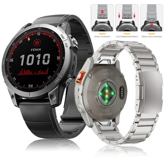 Correa acero Garmin Fenix 7 (oro rosa) 