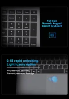 15.6”Intel Core i9 10980HK/i3 6100U Gaming laptop Windows 11 16GB RAM 1TB 2TB SSD Fingerprint Unlock Computer Backlight Office