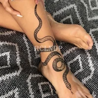 Waterproof Temporary Tattoo Sticker Sexy Snake Element Fake Tatoo Flash Tatto Body Art for Women Men tatuajes temporales 1