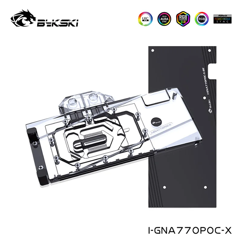 Bykski Gpu Water Block Compatibile Gunnir Intel Arc A770 Photon 16G Oc Dispositivo Di Raffreddamento Della Scheda Grafica, I-Gna770Poc-X