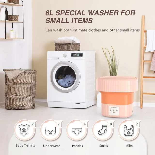 Small Portable Laundry Machine Mini Clothes Washer Automatic Mini Washing  Machine Socks Underwear Washing Machine for Travel - AliExpress