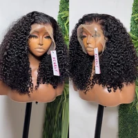 Xcurly Curly Short Bob Human Hair Wigs 13x4 13X6 HD Lace Frontal Wig Brazilian Deep Wave 5x5 Closure Wig For Women Pre Plucked 1