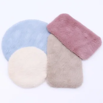 1Pc Dollhouse Mini Plush Carpet Bedside Blanket Ob11 Model Small Cloth Doll Simulation Miniature Floor Mat Home Decor Accessorie 1