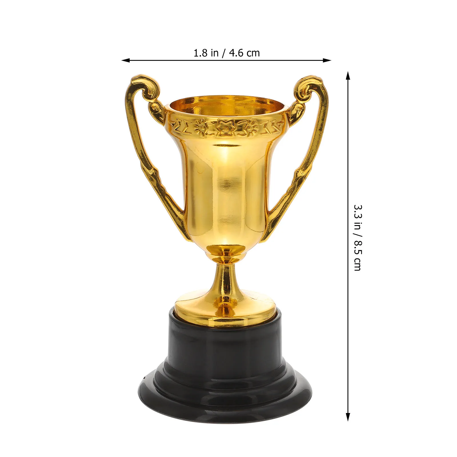 Award Medals Plastic Trophy Toys 20Pcs Mini Plastic Gold Reward Trophy Cup Soccer Medals Trophy Children Prize Awards Reward Prop