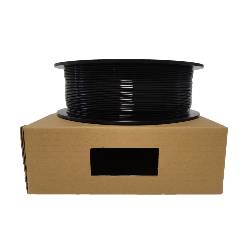 블랙 컬러 PLA 3D 프린터 필라멘트, 99% FDM 3D 프린터용, 롤 당 1.75mm, 1kg