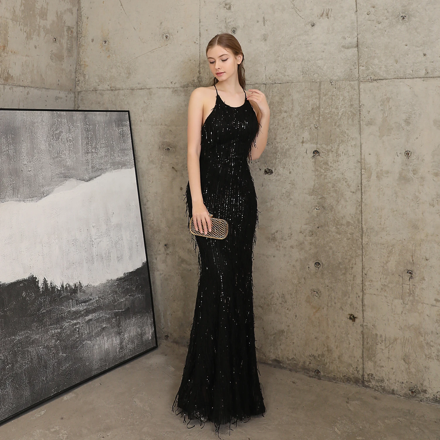 Рисунок 2 - Женское вечернее платье-Русалка с блестками