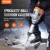 VEVOR 3500W Demolition Jack Hammer 60J Electric Jackhammer Concrete Breaker with 2 Chisel Bits for Trenching and Breaking Holes 2