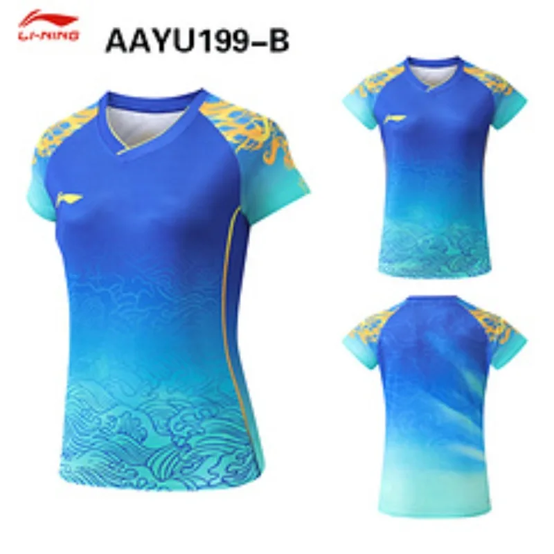 Paris table tennis dragon suit women's national team Sun Yingsha competition suit quick drying short sleeved shirt
