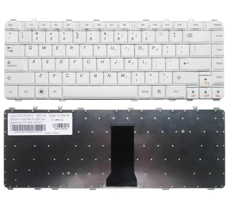 

Новая английская клавиатура для ноутбука Lenovo Y450, Y450A, Y450AW, Y450G, Y550, Y550A, Y550P, Y460, Y560, B460, V460, белая версия для США