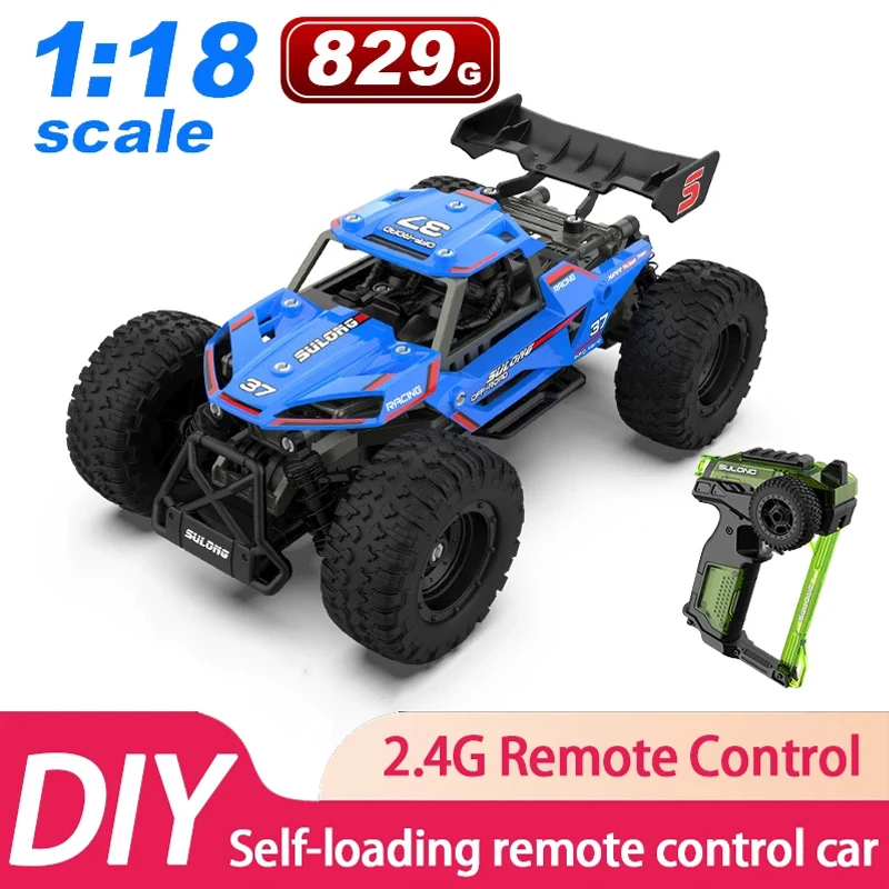 

Набор для сборки автомобиля HQ 1:18 с дистанционным управлением, игрушечный трюковый автомобиль, внедорожник, имитация модели автомобиля, электронный подарок для детей