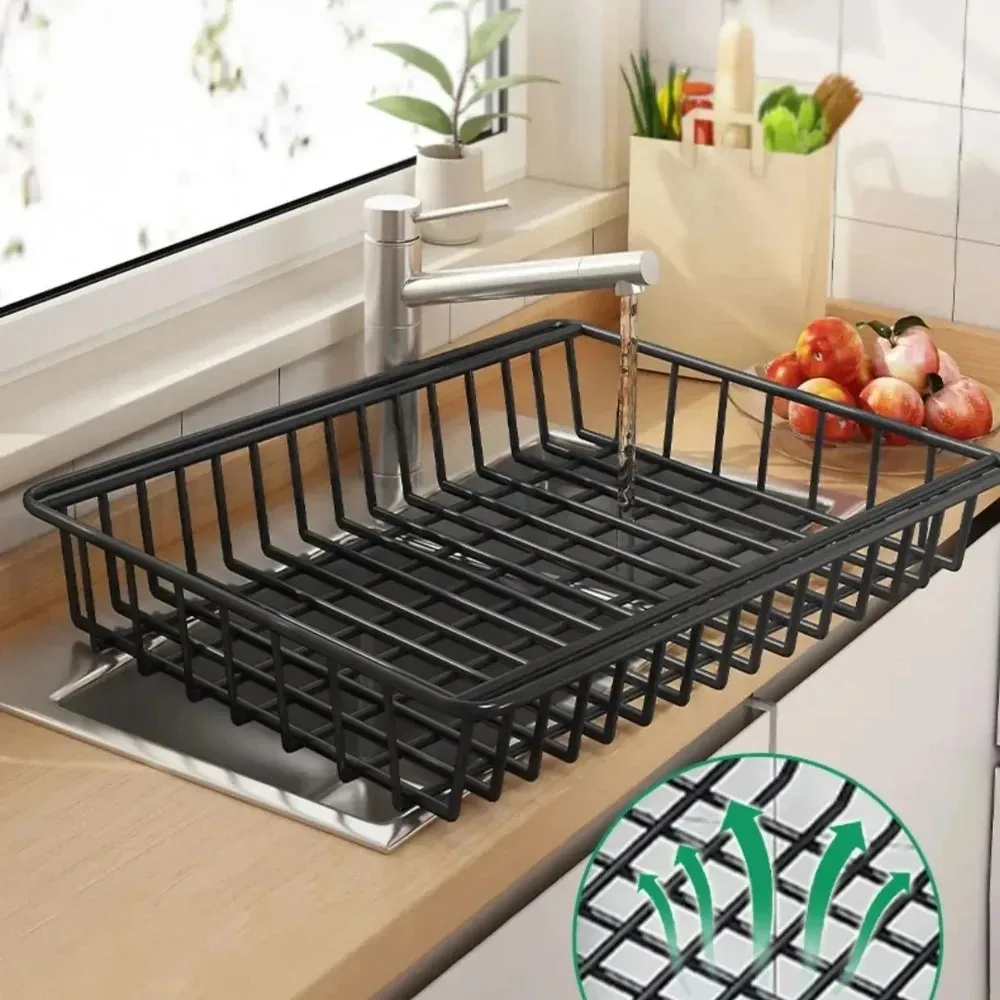 Kitchen Multi-Layer Storage Basket Thickened Household Portable Removable Vegetable Rack  Shelf Kitchen Trolley Storage Basket