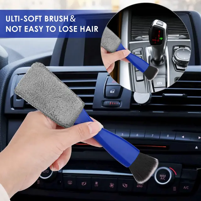 ZXCVWWE Pulizia Interni Auto Spazzola Morbida Cruscotto Presa Di Rimozione Della Polvere Ufficio Manutenzione Dettaglio Strumenti Puliti - Foto 8